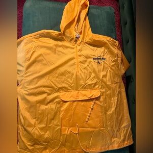 Southern Mississippi Yellow Hooded Poncho